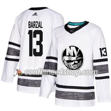Adidas Maillot de Hockey New York Islanders Mathew Barzal 13 2019 All-Star Blanc Authentic - Homme
